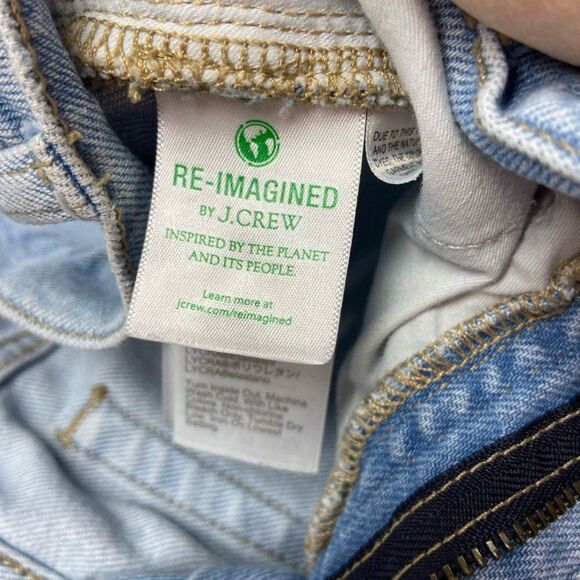 J. Crew Factory Essential Straight Distressed Jean in All Day Stretch Size 30 - Picture 10 of 12